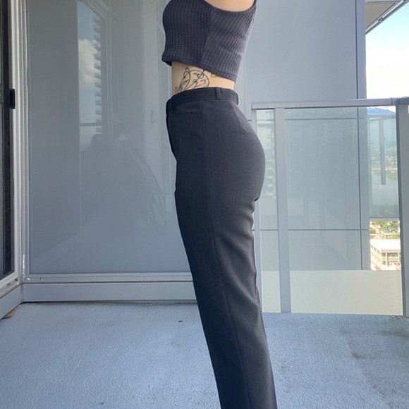 Vintage Grey High Waisted Pants - Picture 11 of 14